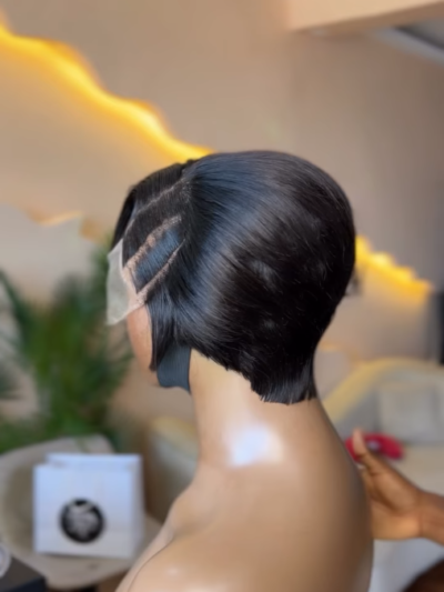 Pixie Cut Side Part Unit