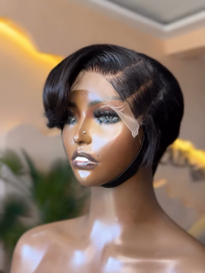 Pixie Cut Side Part Unit