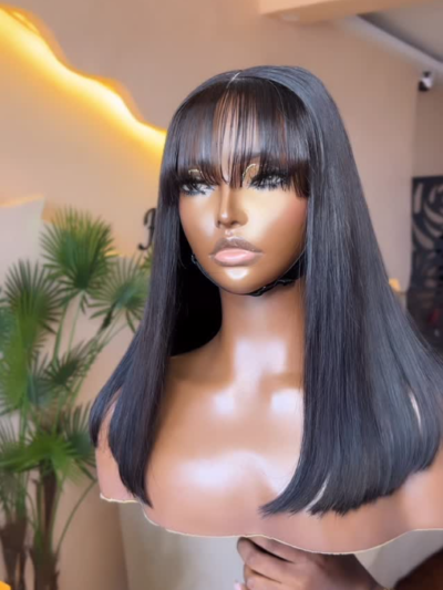 14” Fringe Unit – Bone Straight (SDD)