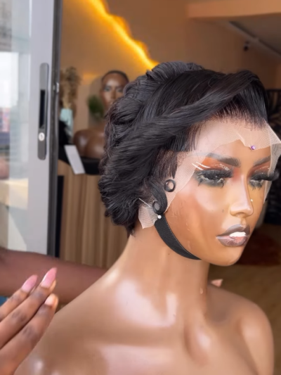 Frontal Pixie Cut Unit (Human Hair)