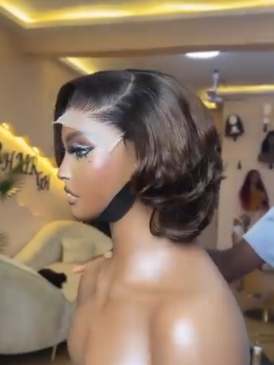 Ombré Brown Corporate Bob Closure Unit