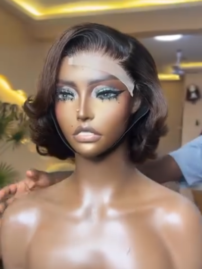 Ombré Brown Corporate Bob Closure Unit